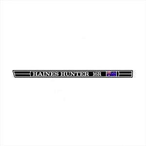 Haines Hunter 16R Long Flag Decal