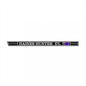 Haines Hunter 17L Long Flag Decal