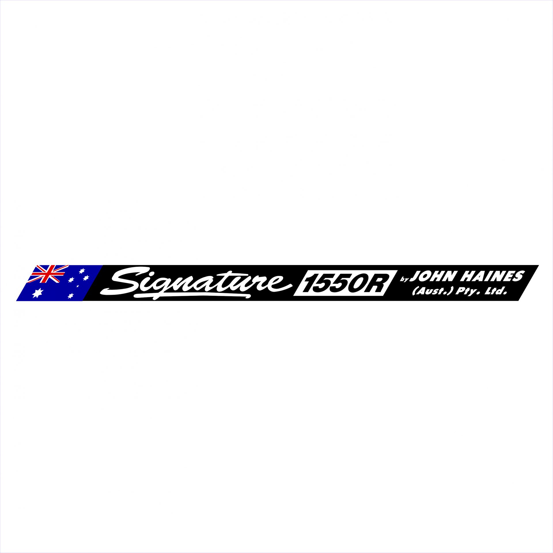 Haines Signature 1550R Decal