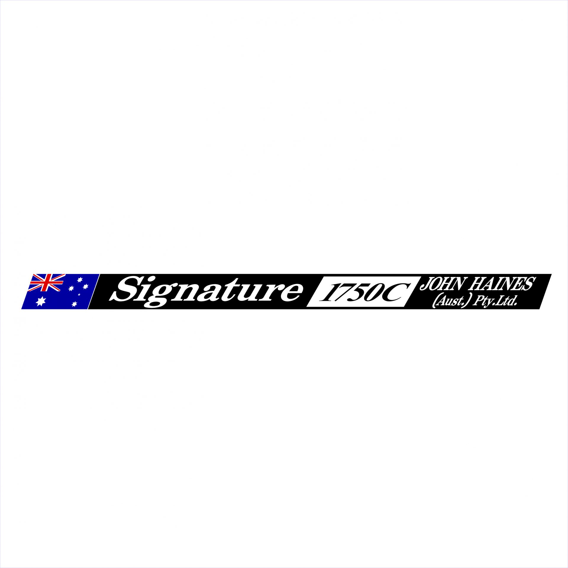 Haines Signature 1750C Decal