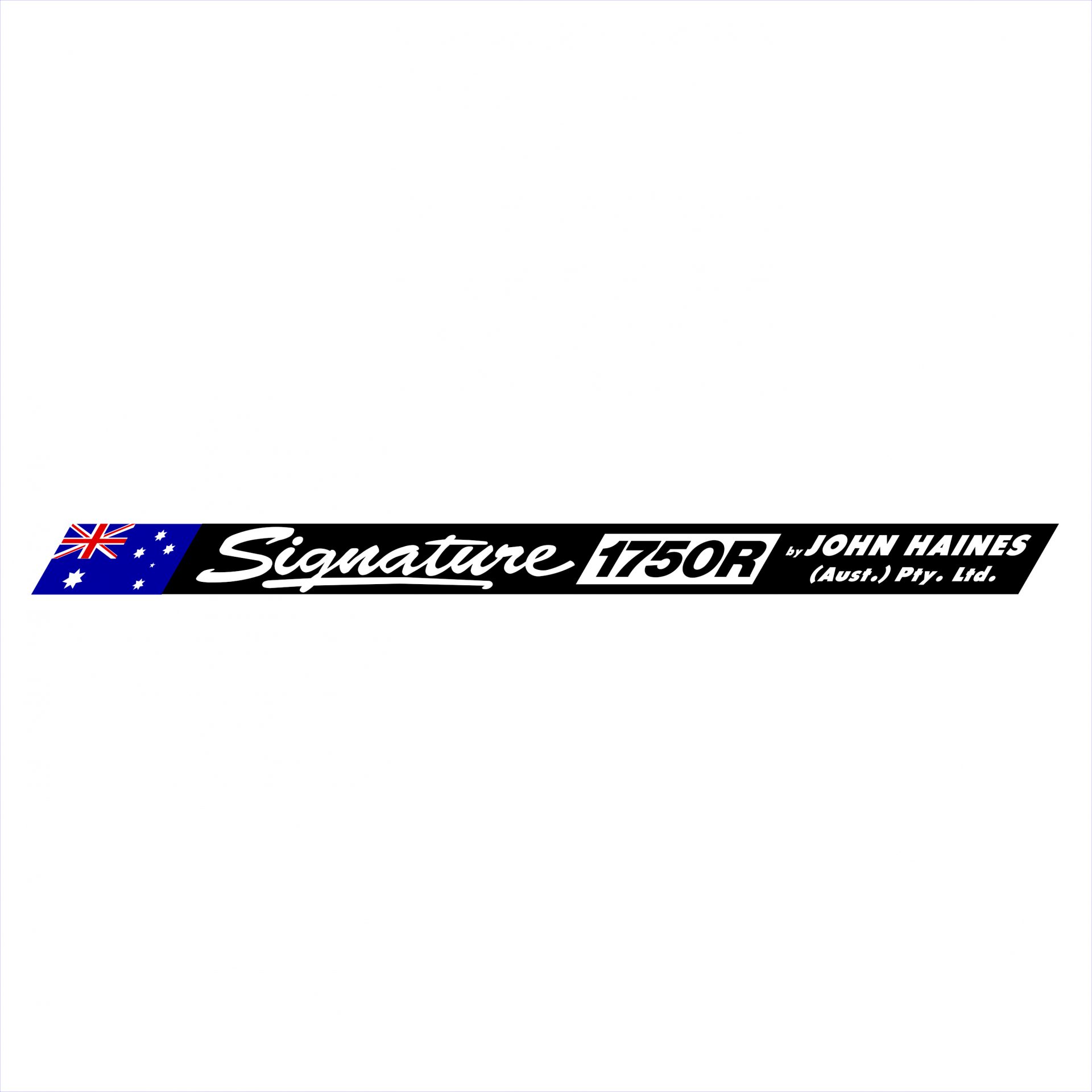 Haines Signature 1750R Decal