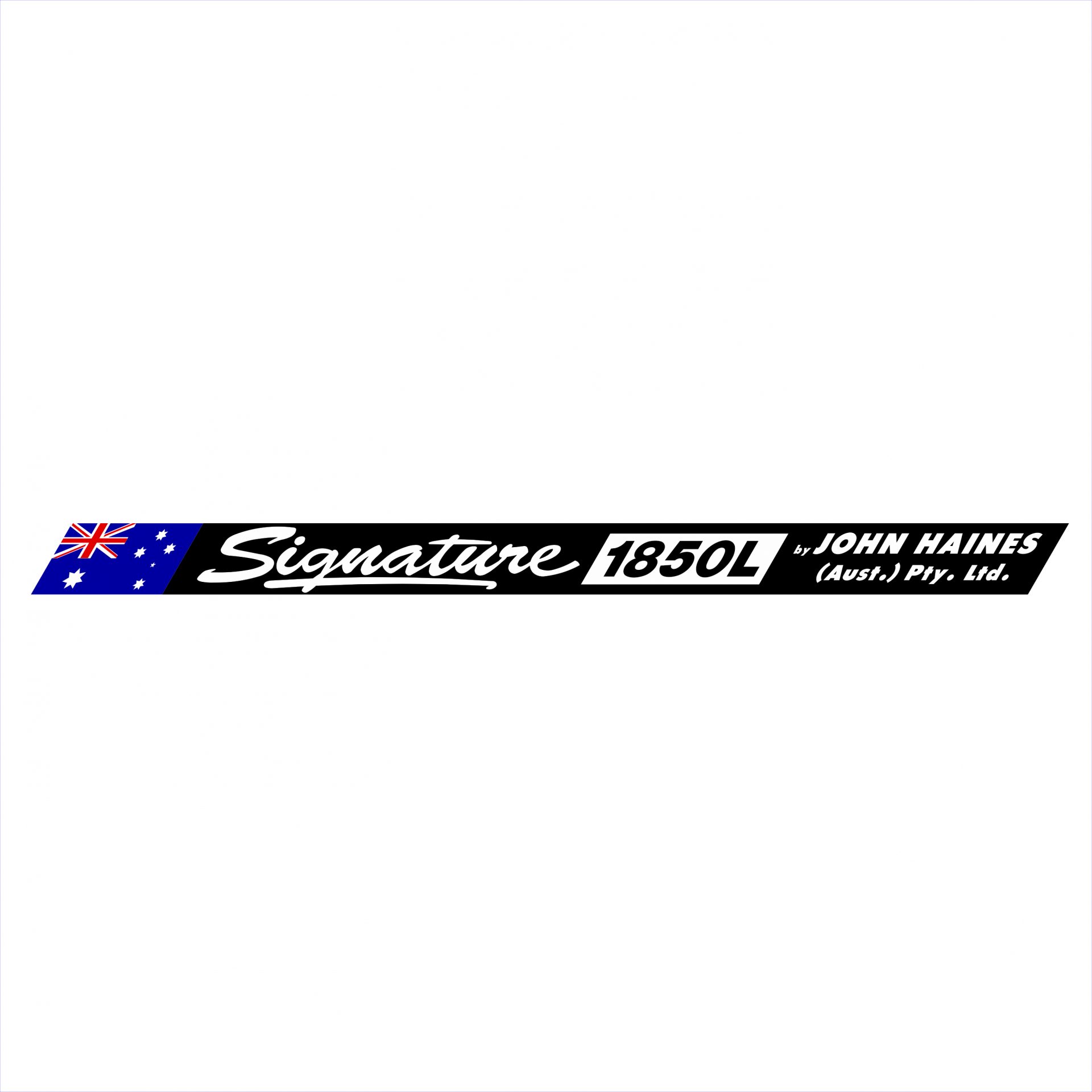 Haines Signature 1850L Decal