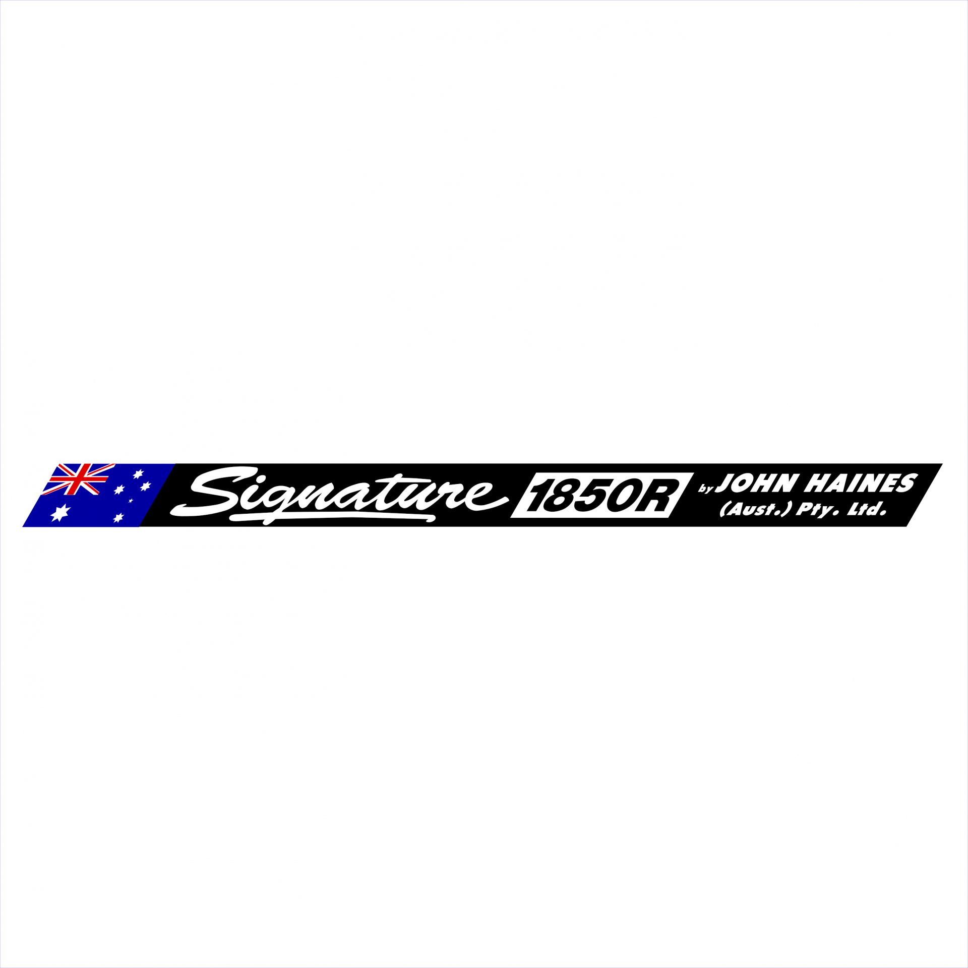 Haines Signature 1850R Decal