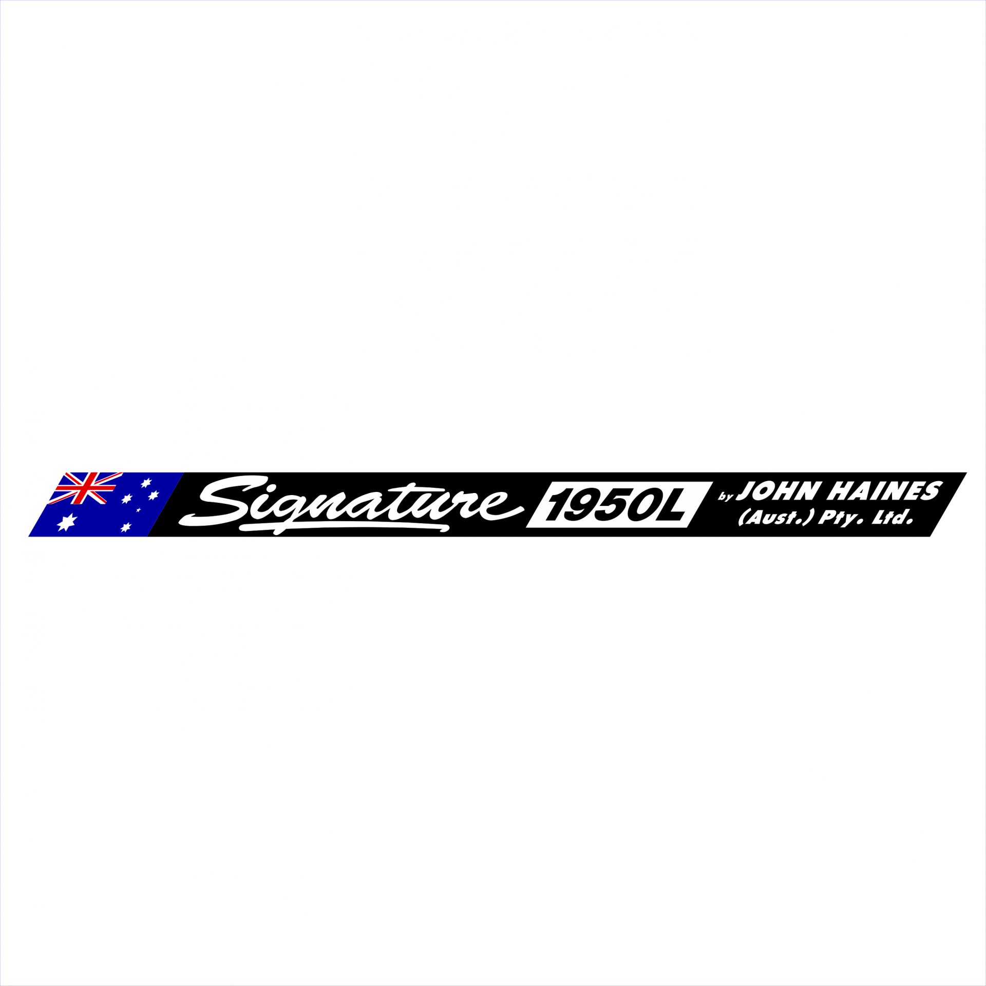 Haines Signature 1950L Decal