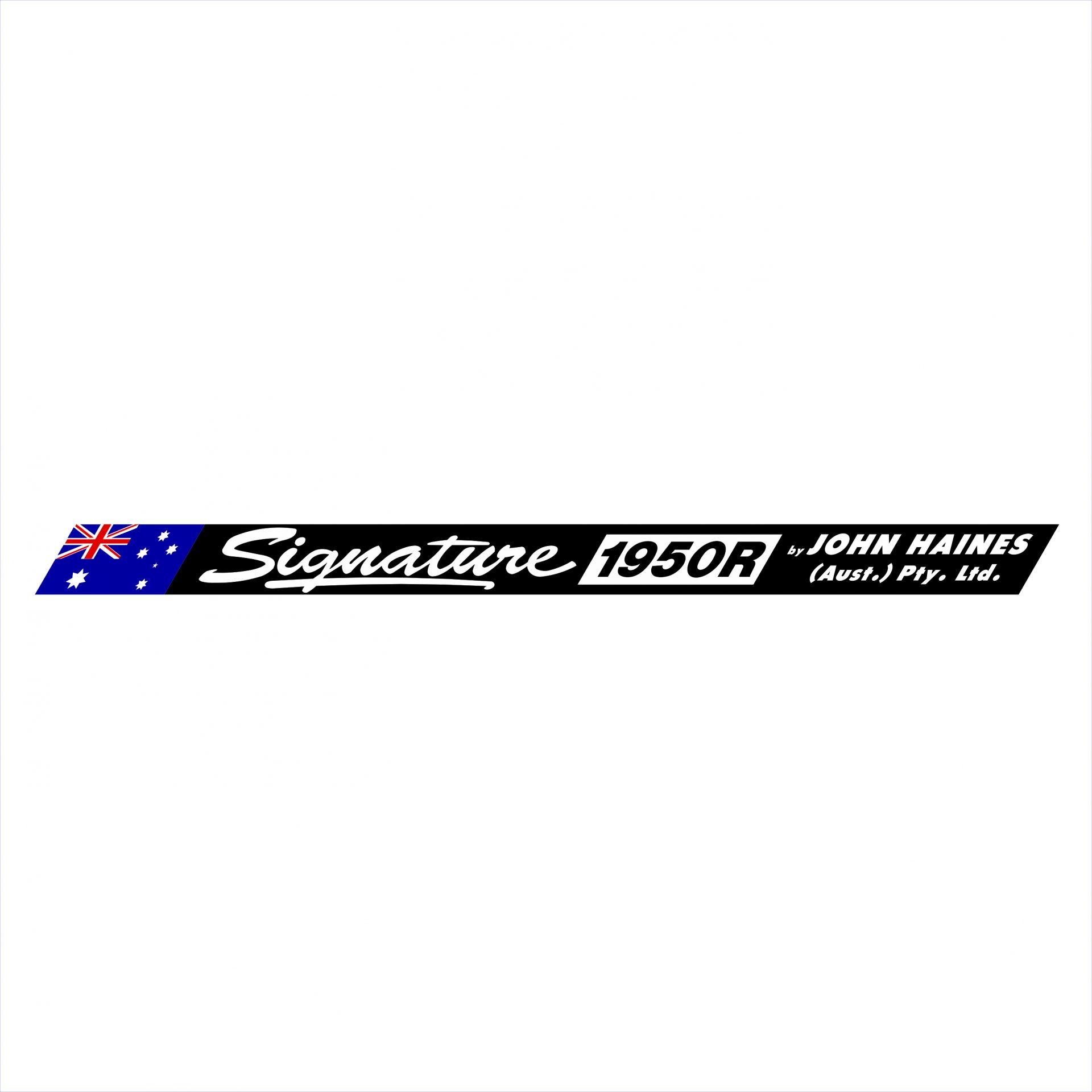 Haines Signature 1950R Decal