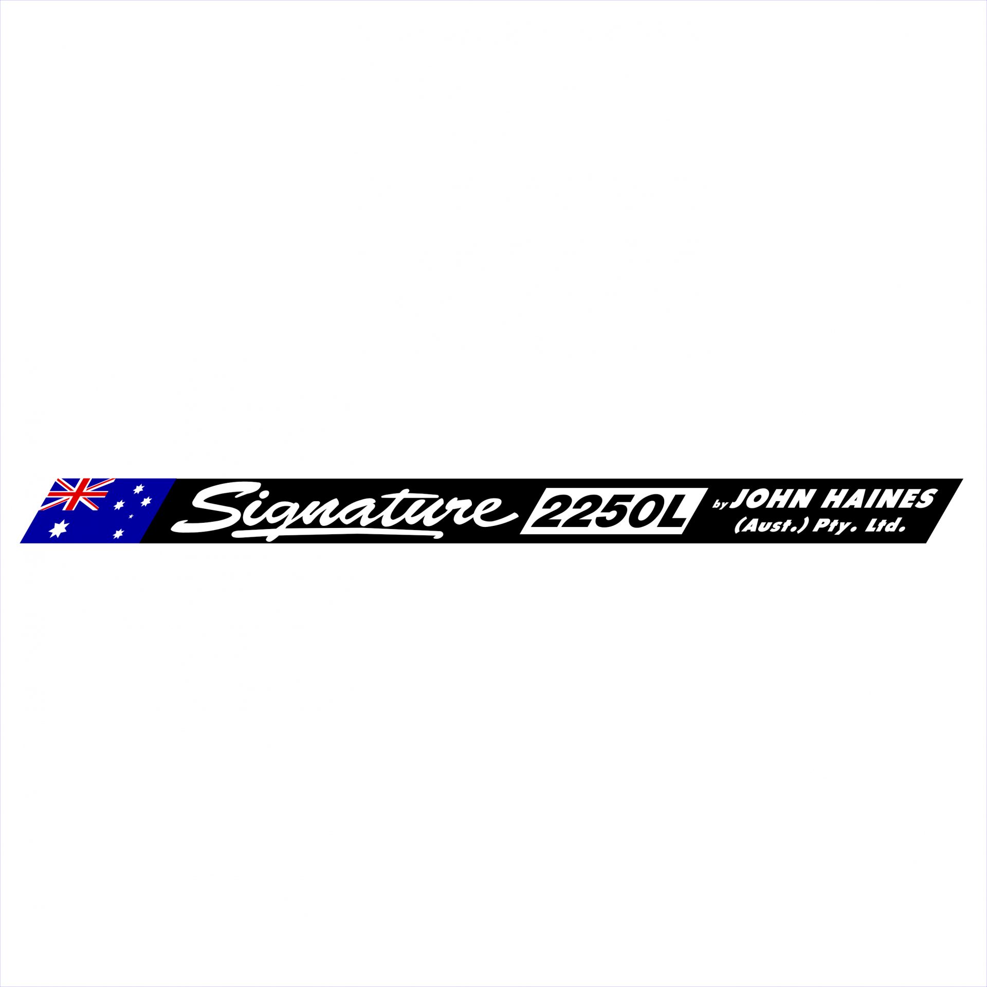 Haines Signature 2250L Decal