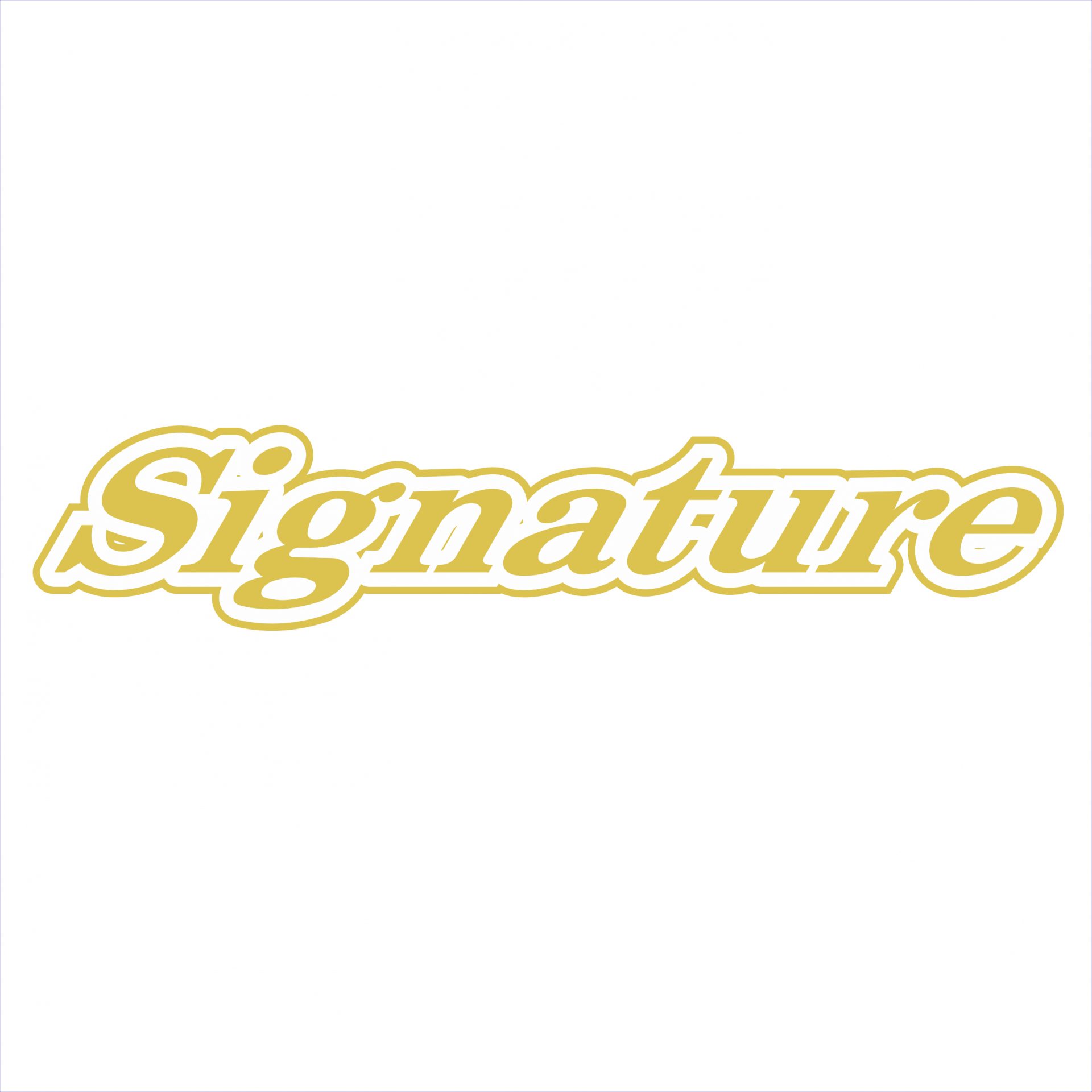 Haines Signature Gold Decal