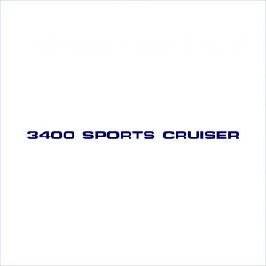 Mustang Cruiser 3400 Sports Cruiser Decal