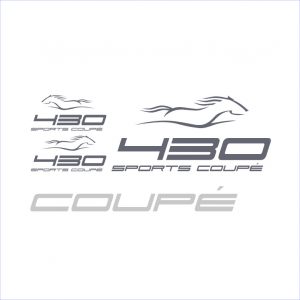 Mustang Cruiser 430 Sports Coupe Decal Kit
