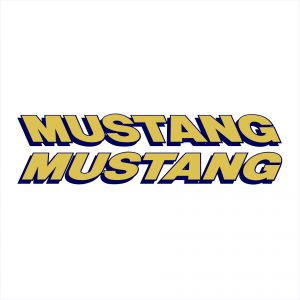 Mustang Marine Logo Decal #1