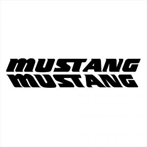 Mustang Marine Logo Decal #2