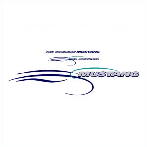 Mustang Pleasure Boats 1450 Bowrider Decal Kit