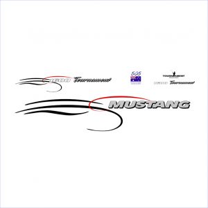 Mustang Pleasure Boats 1600 Tournament Decal Kit