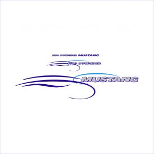 Mustang Pleasure Boats 1800 Bowrider Decal Kit