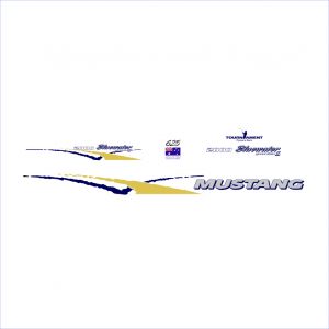 Mustang Pleasure Boats 2000 Bluewater Decal Kit