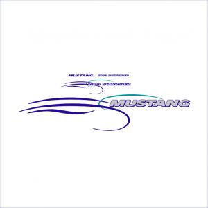 Mustang Pleasure Boats 2000 Bowrider Decal Kit