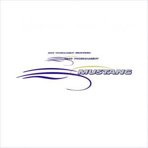 Mustang Pleasure Boats 2000 Tournament Decal Kit