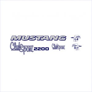 Mustang Pleasure Boats 2200 ClubSport Decal Kit