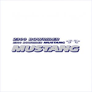 Mustang Pleasure Boats 2300 Bowrider Decal Kit