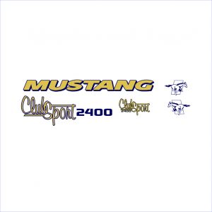 Mustang Pleasure Boats 2400 Clubsport Decal Kit