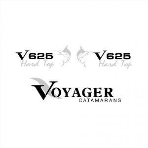 Voyager Catamarans V625 Hard Top Decal Kit