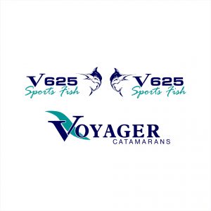Voyager Catamarans V625 Sports Fish Decal Kit