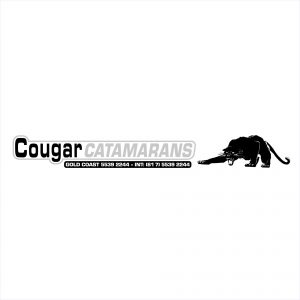 Cougar Catamarans Logo Decal w/ Cougar