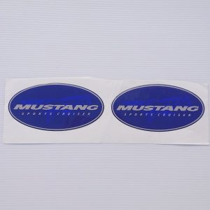 Mustang Cruisers Domed Blue Badges - Genuine Manufacturer Decal
