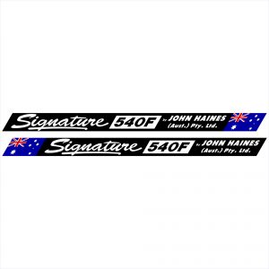 Haines Signature 540F Long Flag Decal