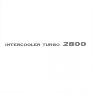 Mistubishi 2800 Intercooler Turbo Decal