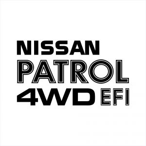 Nissan Patrol 4WD EFI Decal