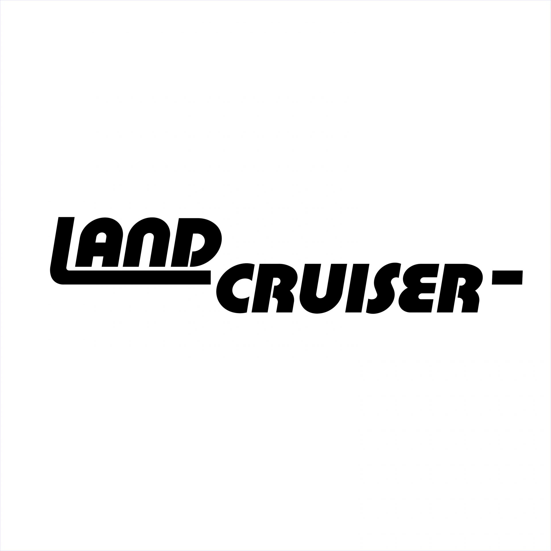 Toyota LandCruiser Name Decal Discontinued Decals