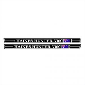Haines Hunter V19C Long Flag Decal