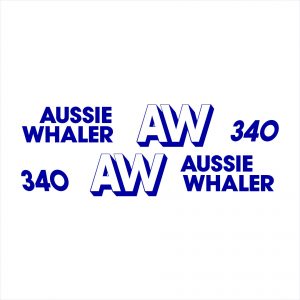 Aussie Whaler AW 340 Decal