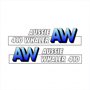 Aussie Whaler 410 Graphic Decal