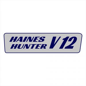 Haines Hunter V12 Chrome Decal