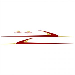 Sea Ray Sundeck Graphic Decal Kit (Gold/Burgundy)