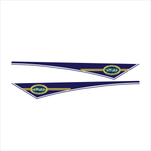 Grady White 258 Long Flag Domed Decal