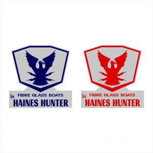 Haines Hunter Fibre Glass Boats Chrome Badge
