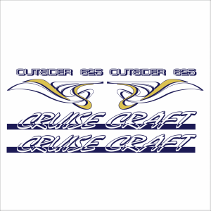 Cruise Craft Outsider 625 Decal Kit