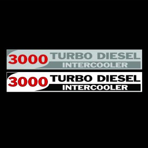 Holden 3000 Turbo Diesel Intercooler Domed Decal