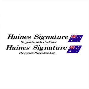Haines Signature - Genuine Haines Decal w/ Flag