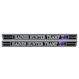 Haines Hunter Tramp Long Flag Decal