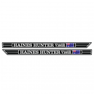 Haines Hunter V146R Long Flag Decal