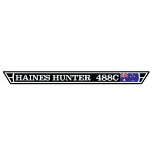 Haines Hunter 488C Custom Long Flag Decal