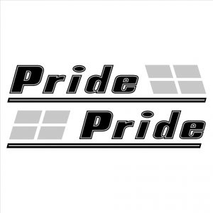 Caribbean Boats Pride Flag Decal Set