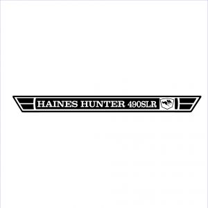 Haines Hunter 490SLR Decal