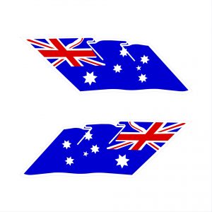 Whittley Boats Australian Flag Decals