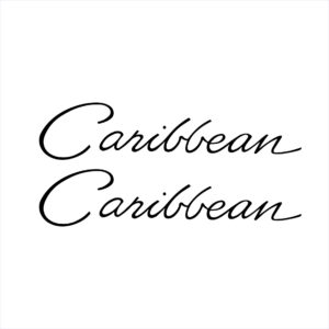 Caribbean Boats Name Decal