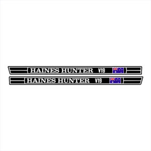 Haines Hunter V19 Long Flag Decal